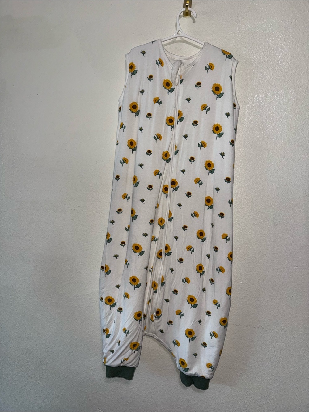 Kyte BABY White Sunflower Sleeveless Sleep Sack-Walker